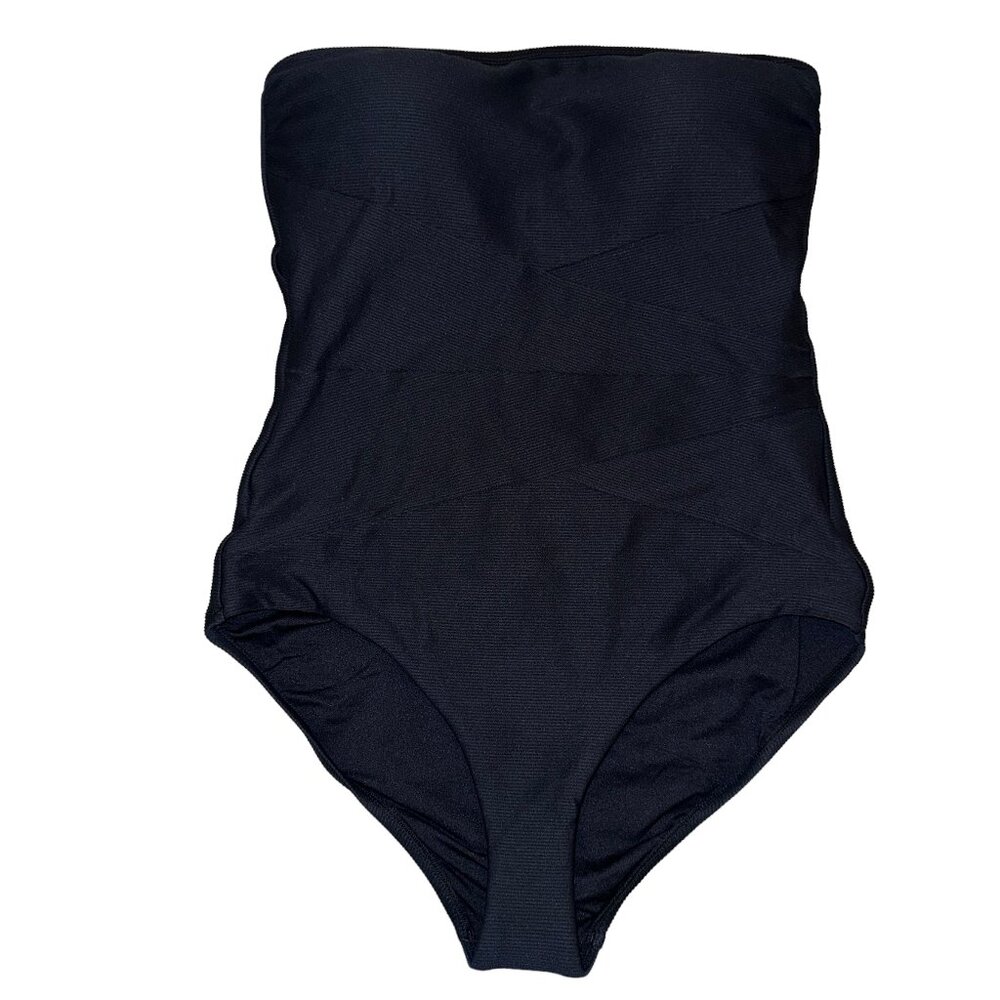 New! Australian Brand Milea Mini Rib One-Piece Swimsuit in Ink Size Medi… - Picture 3 of 11
